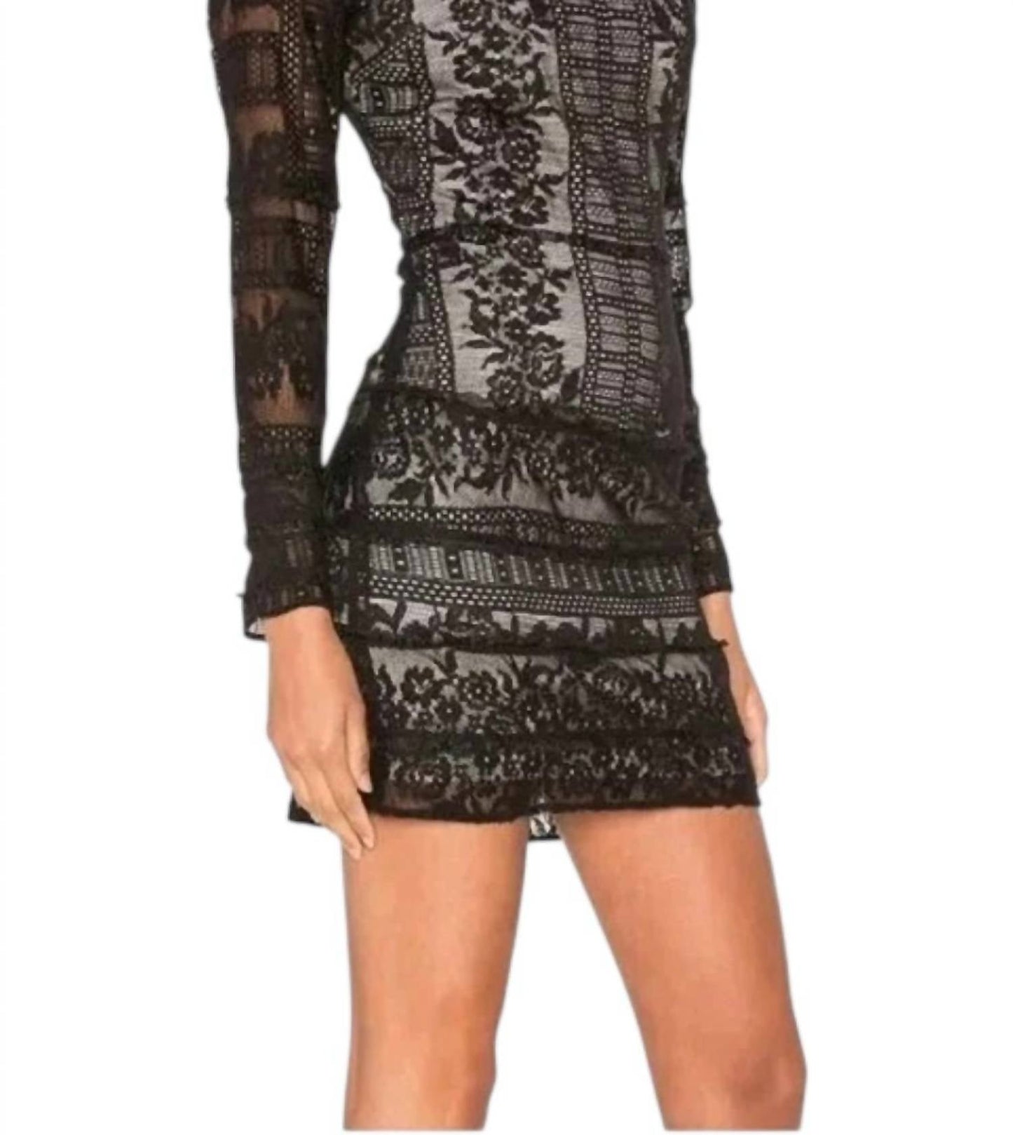 Spitzenkleid mit Unterkleid