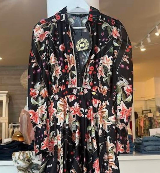 Women's Flowers Velute Dress