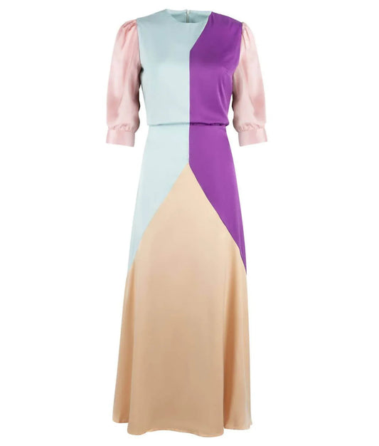 Zweiteiliges Charmeuse-Set Valerie mit Color-Blocking