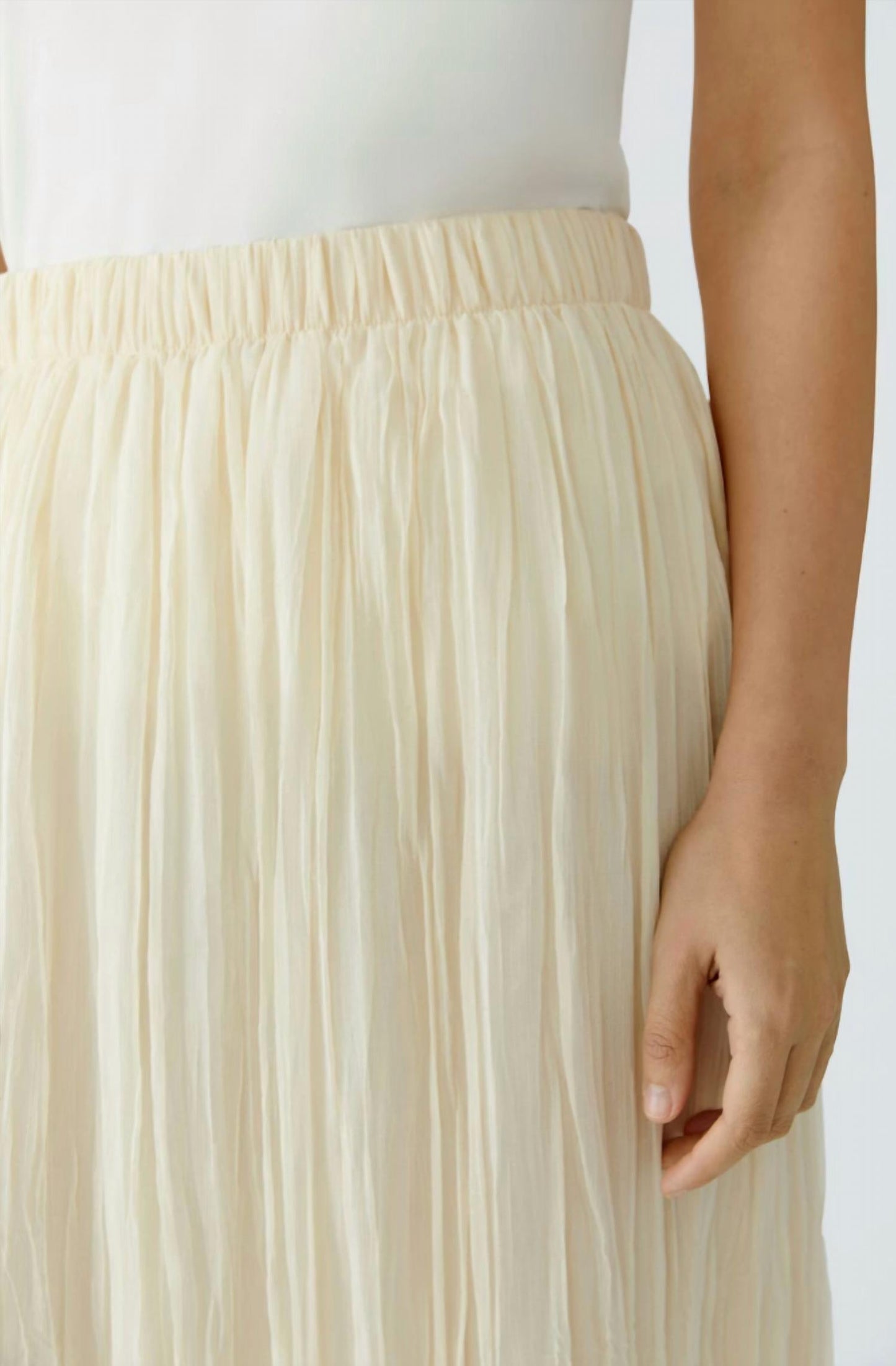 Pleated Midi Skirt