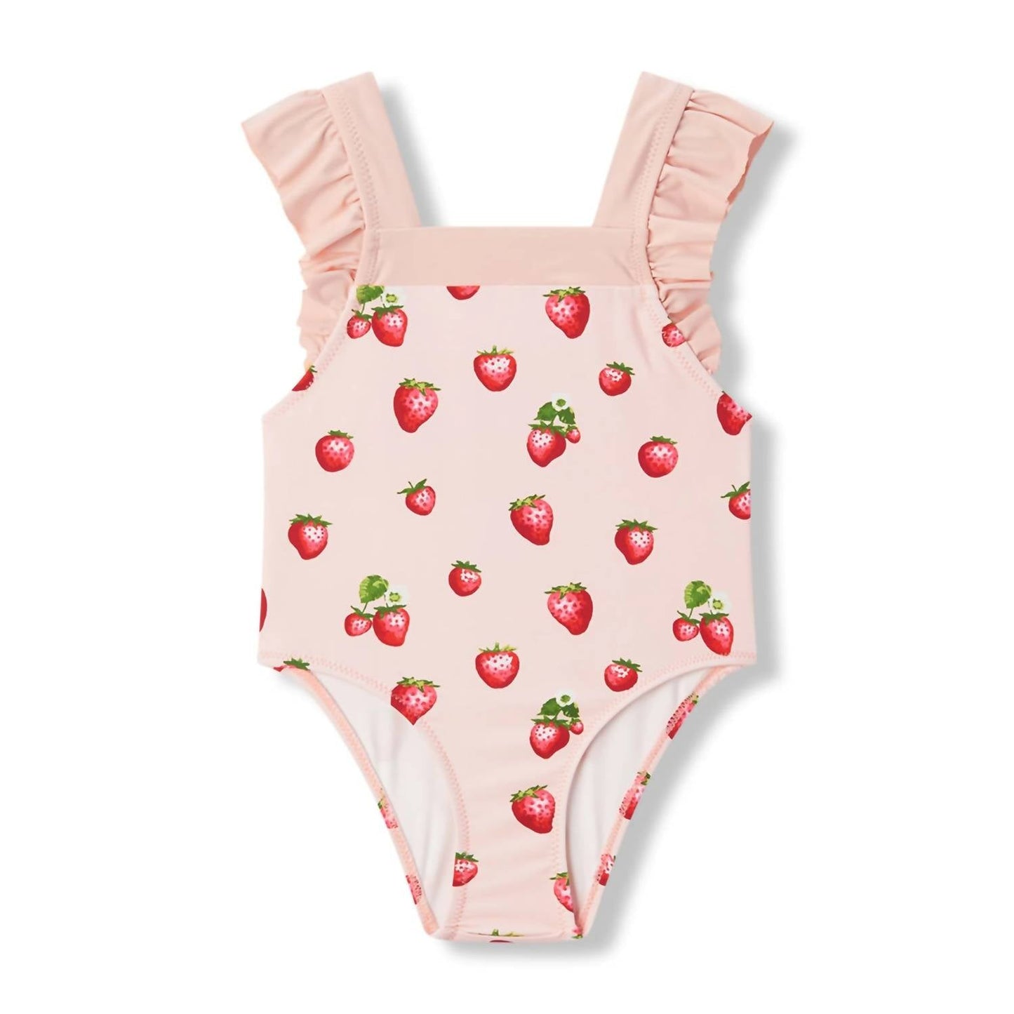Kid's Ruffle Square Neck Swimsuit