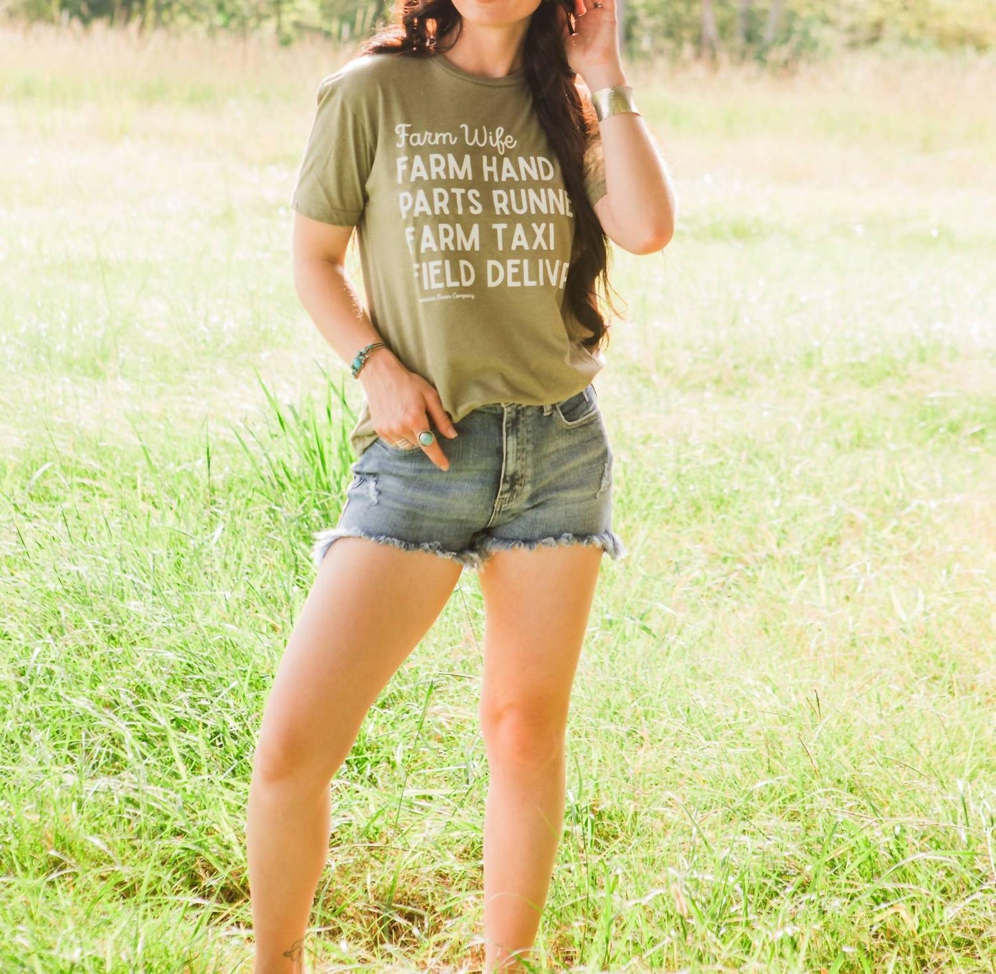 Farm Wife Grafik T-Shirt