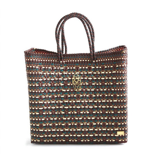 Women's Medium Woven Shoulder Strap Tote Bag