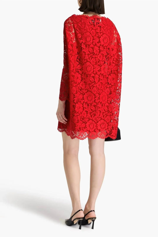 Corded Lace Mini Dress