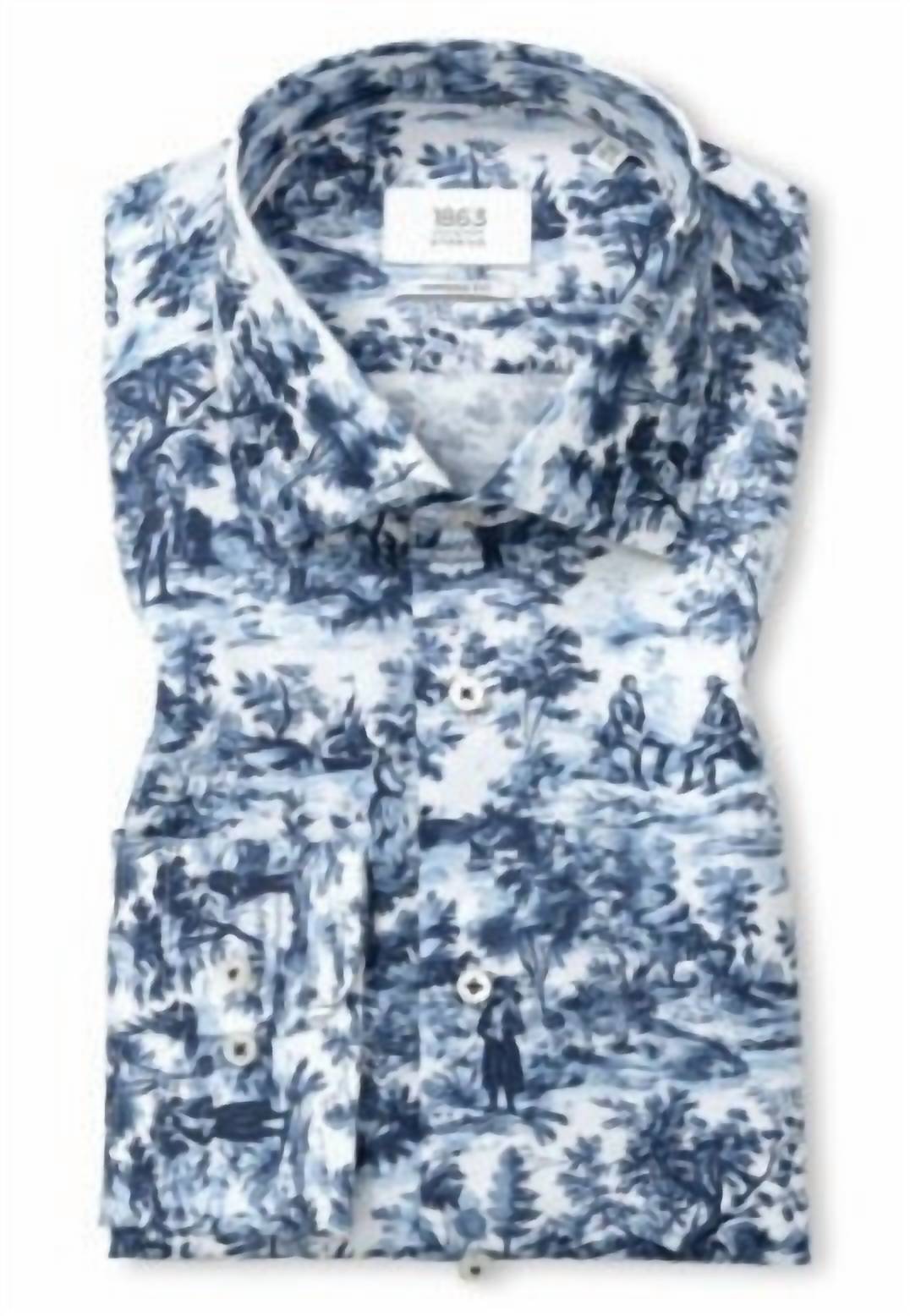 Bedrucktes Twill-Toile-Hemd