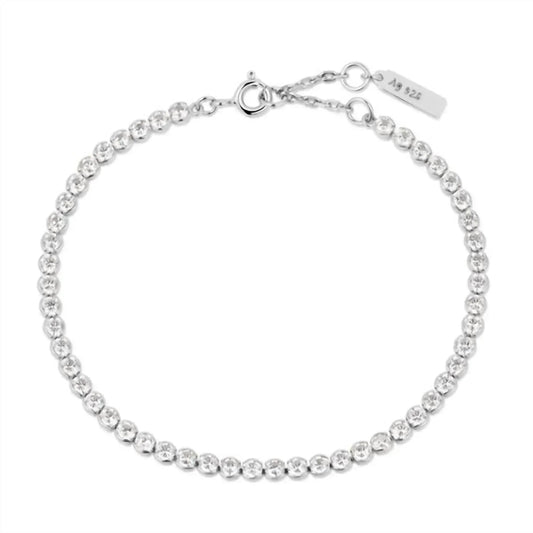Women's Row Bezel Set Bracelet