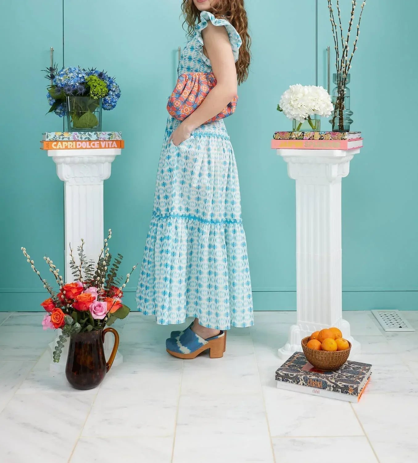 Flutter Sleeve Maxi Dress
