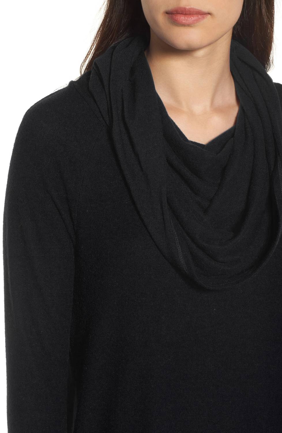 Convertible Neckline Cozy Fleece Tunic