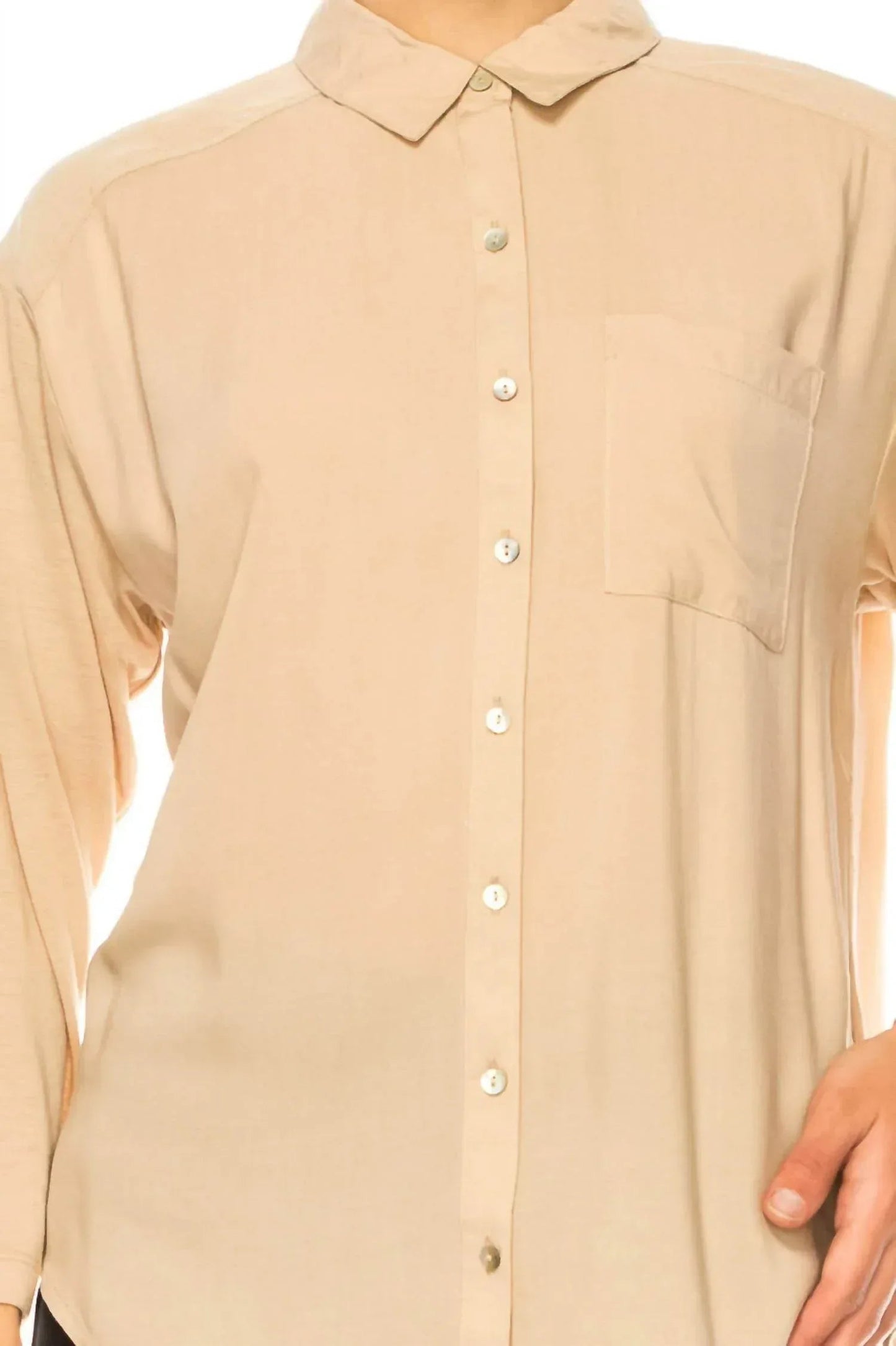 Langarmshirt aus Doppelgewebe