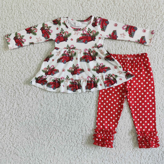 LKW Weihnachtsbaum Tunika Leggings Kinderbekleidung Mädchen