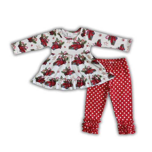 LKW Weihnachtsbaum Tunika Leggings Kinderbekleidung Mädchen