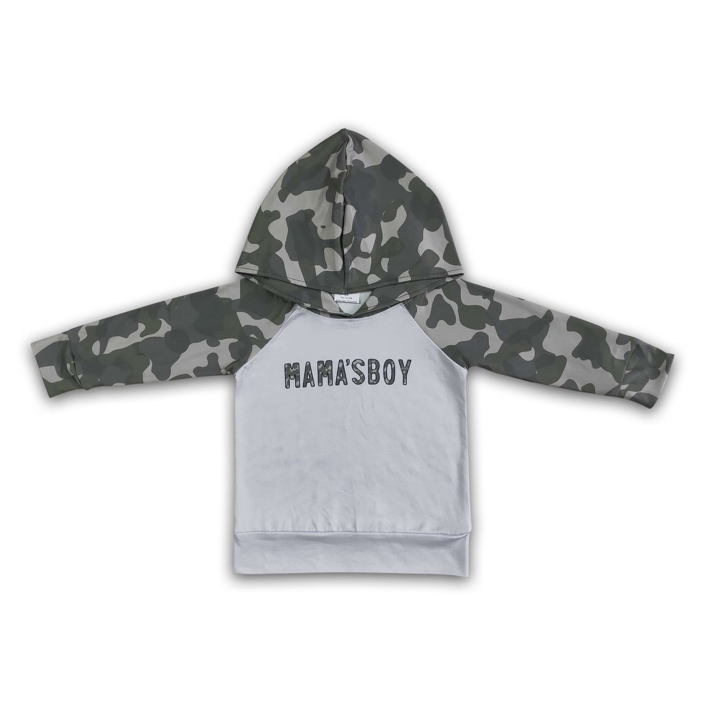 Mama's Boy Camo Langarm-Hoodie für Jungen