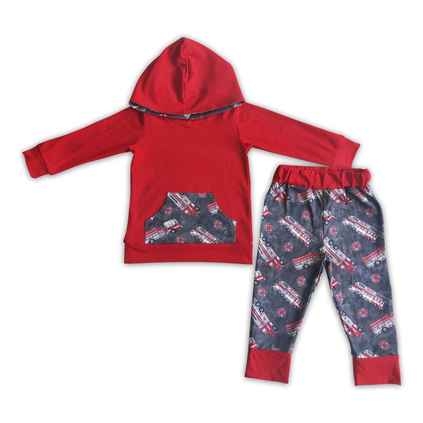 Jungen-Hoodie-Set „Rote Linie“