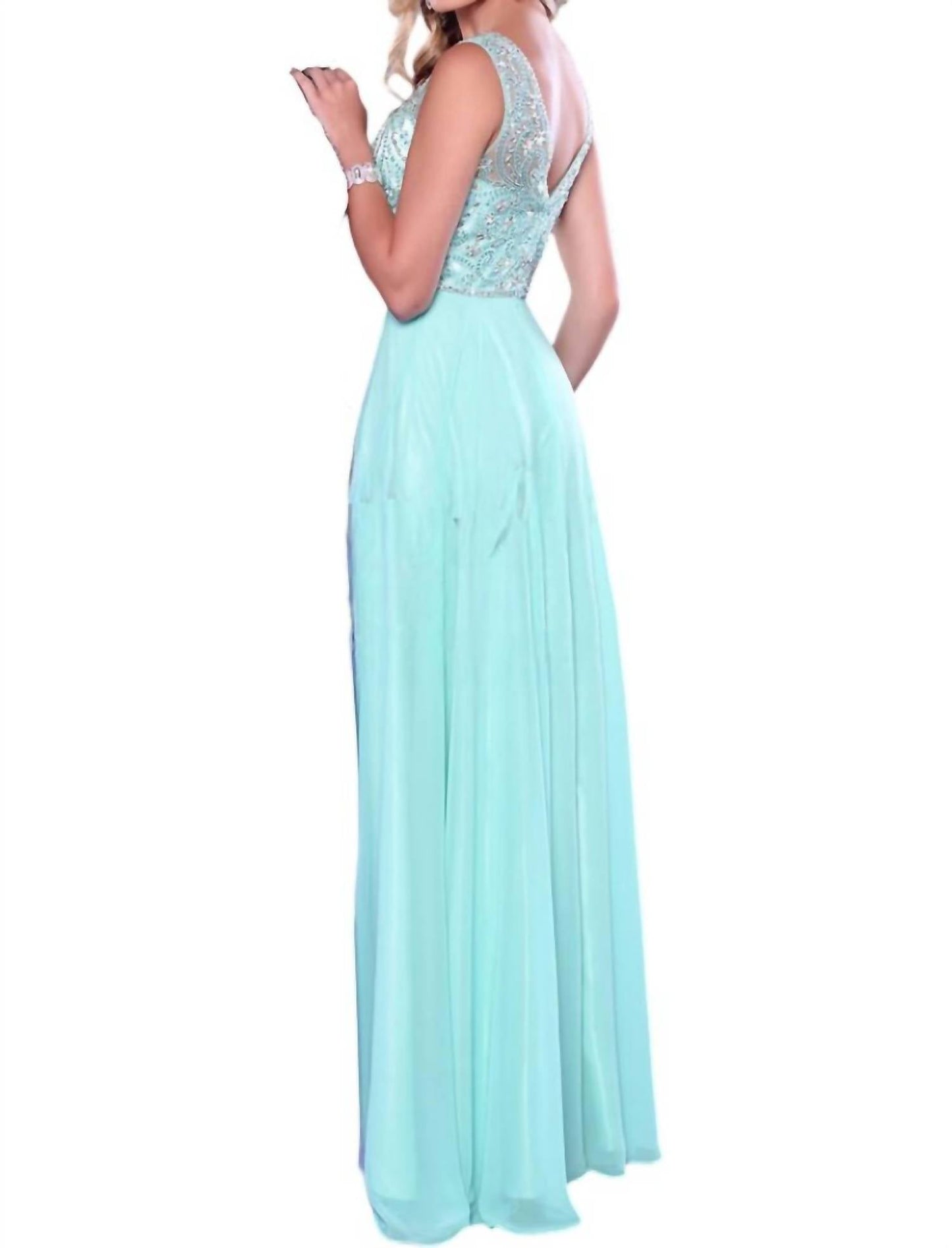 Sleeveless Crew Neck Maxi Dress