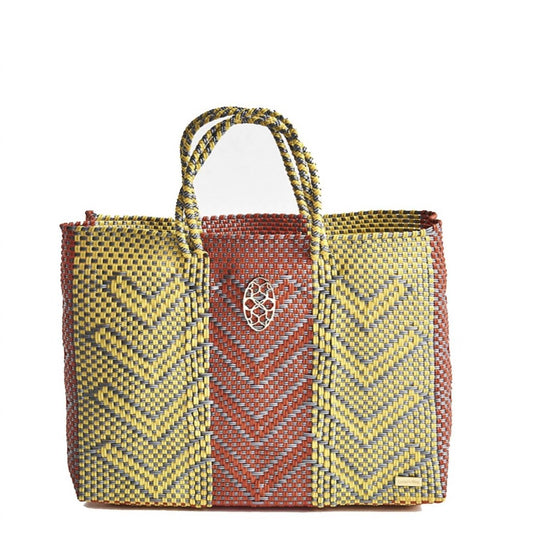 Women's Travel Woven Tote Bag With Clutch