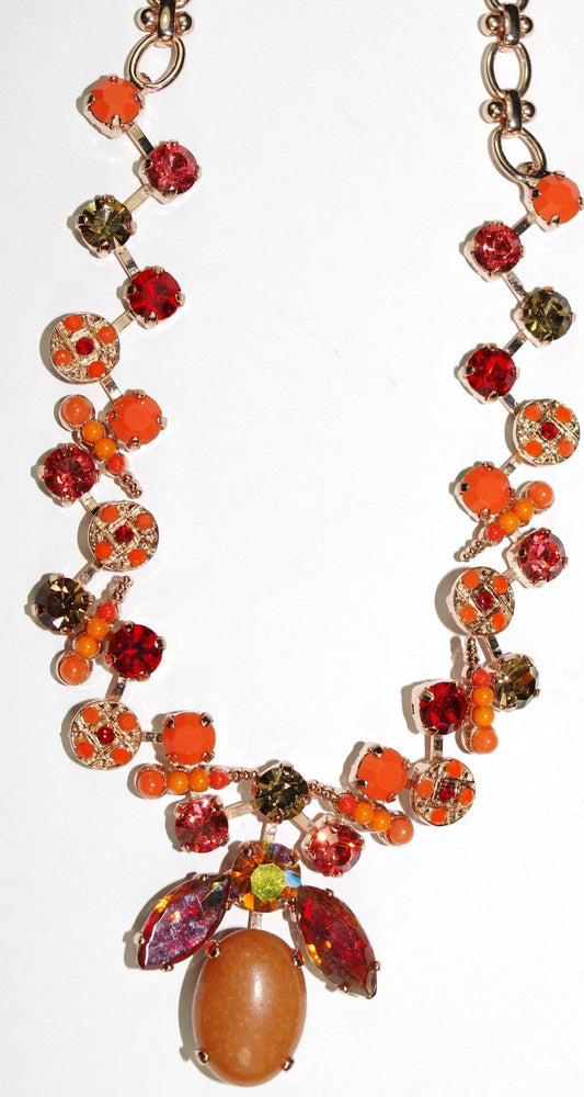 Women's Ring Of Fire Necklace