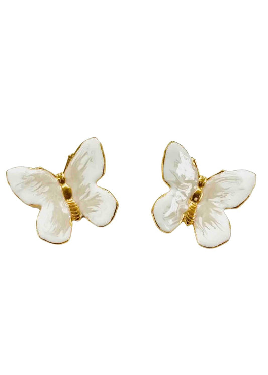 Women's Glassine Butterfly Earrings