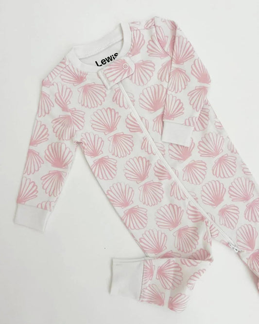 Baby Zip Scallop Sleeper