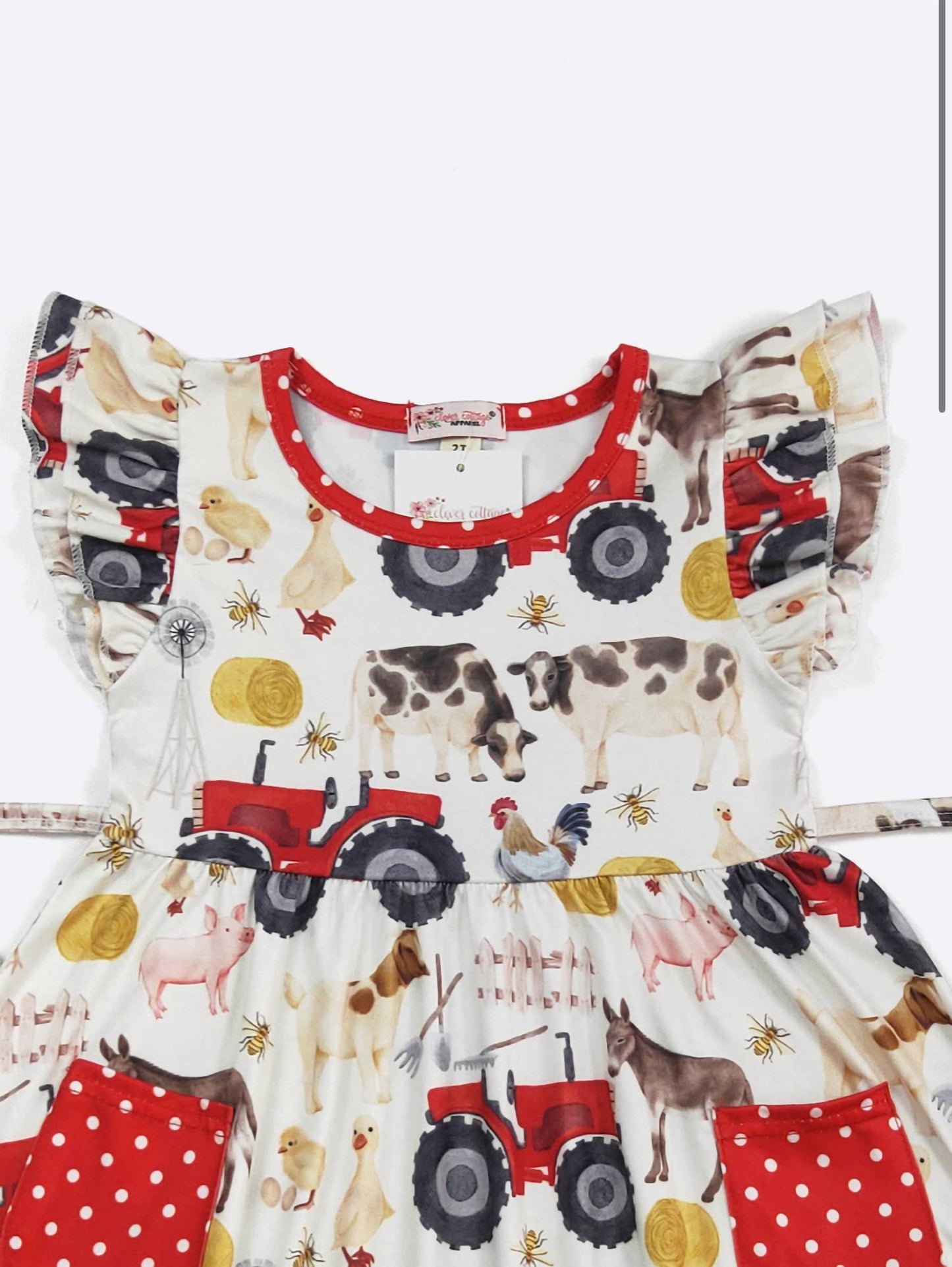 Bauernhof-Wirbelkleid