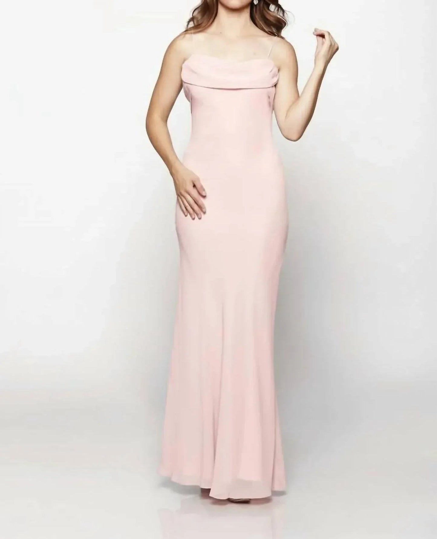 Flowing Cowl Neck Muse Maxi Dress