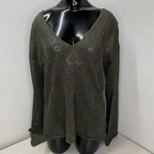 Women's Shimmering V-neck Knit Top