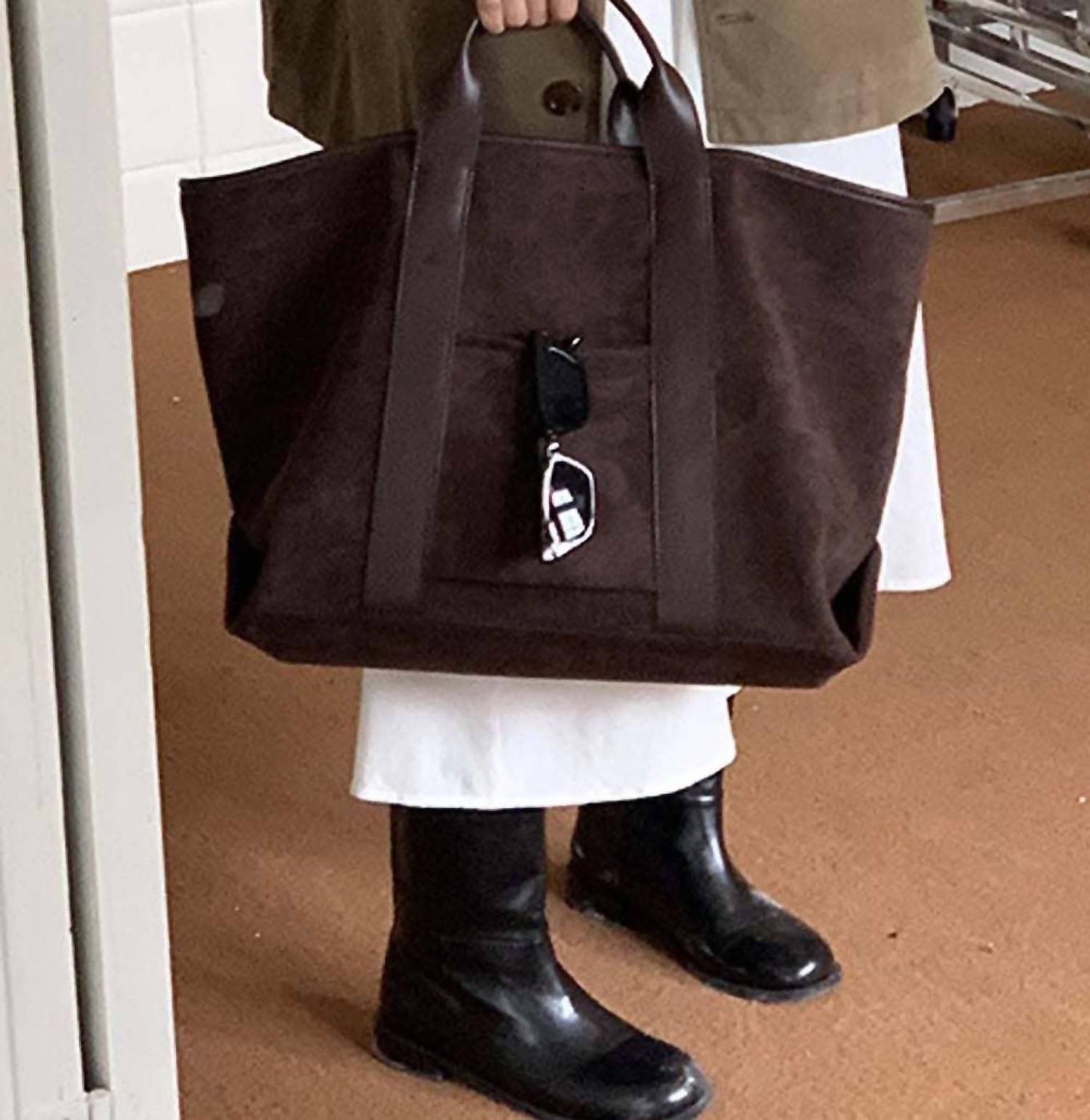 Damen Slouchy Tote Große Tasche