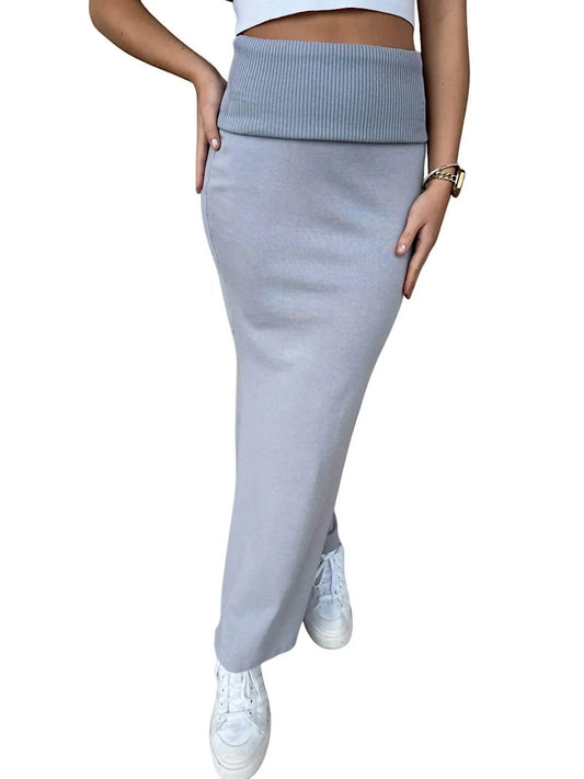 Maxi-Wickelstrickrock