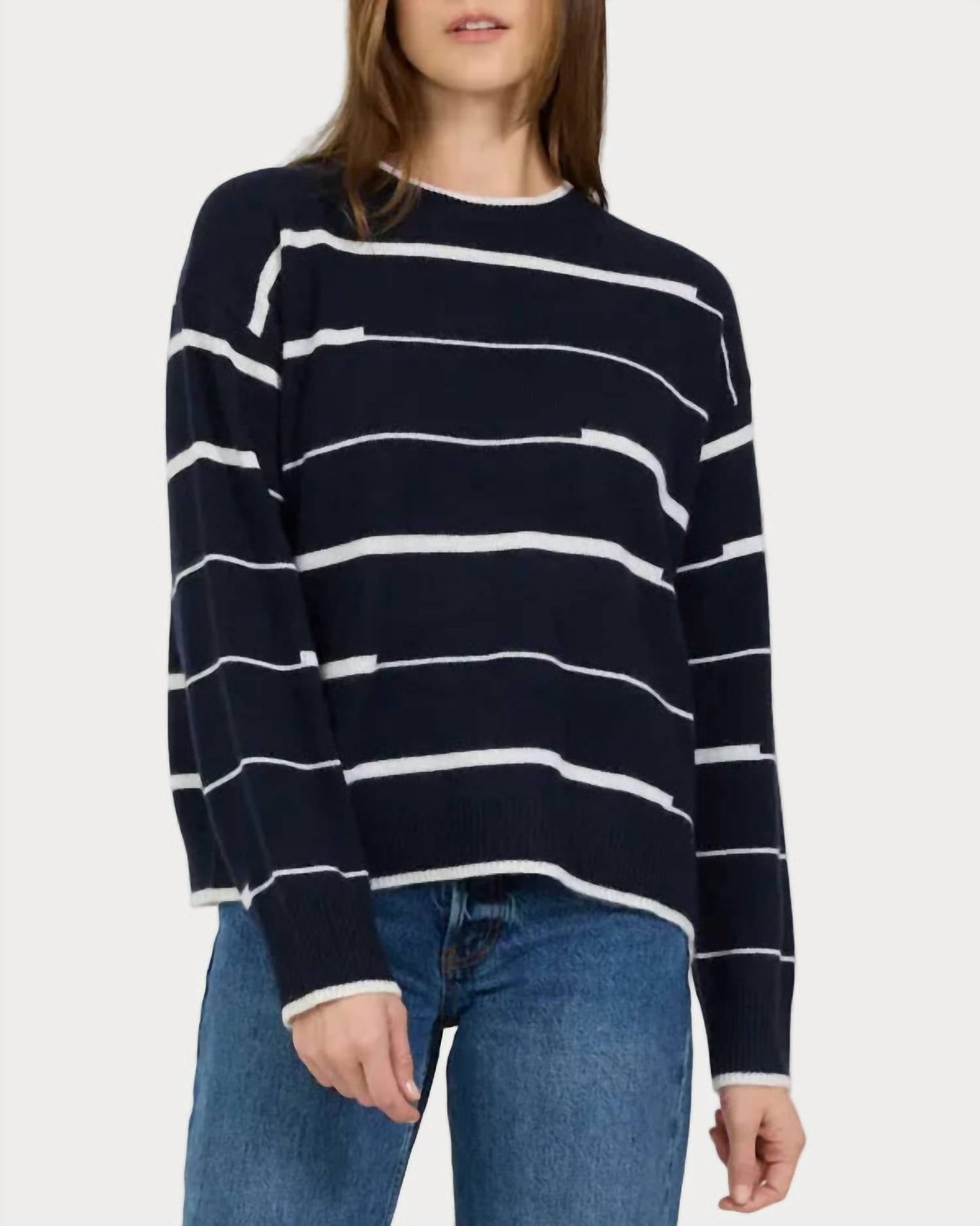 Kaschmirpullover mit Rundhalsausschnitt Sage