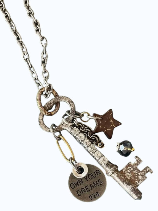 Women's Vintage Skeleton Key Necklace