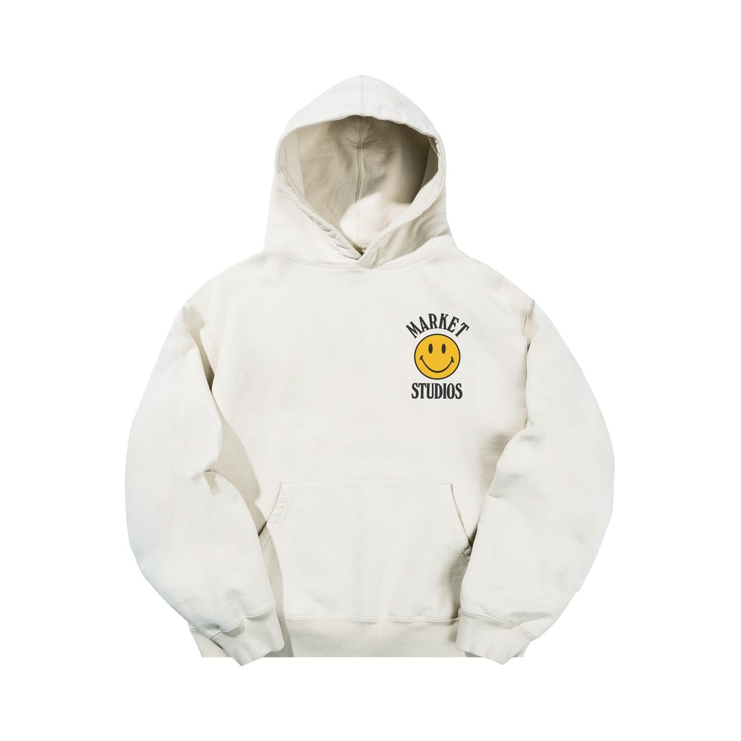 Herren-Kapuzenpullover mit aufgedrucktem umgedrehtem Smiley