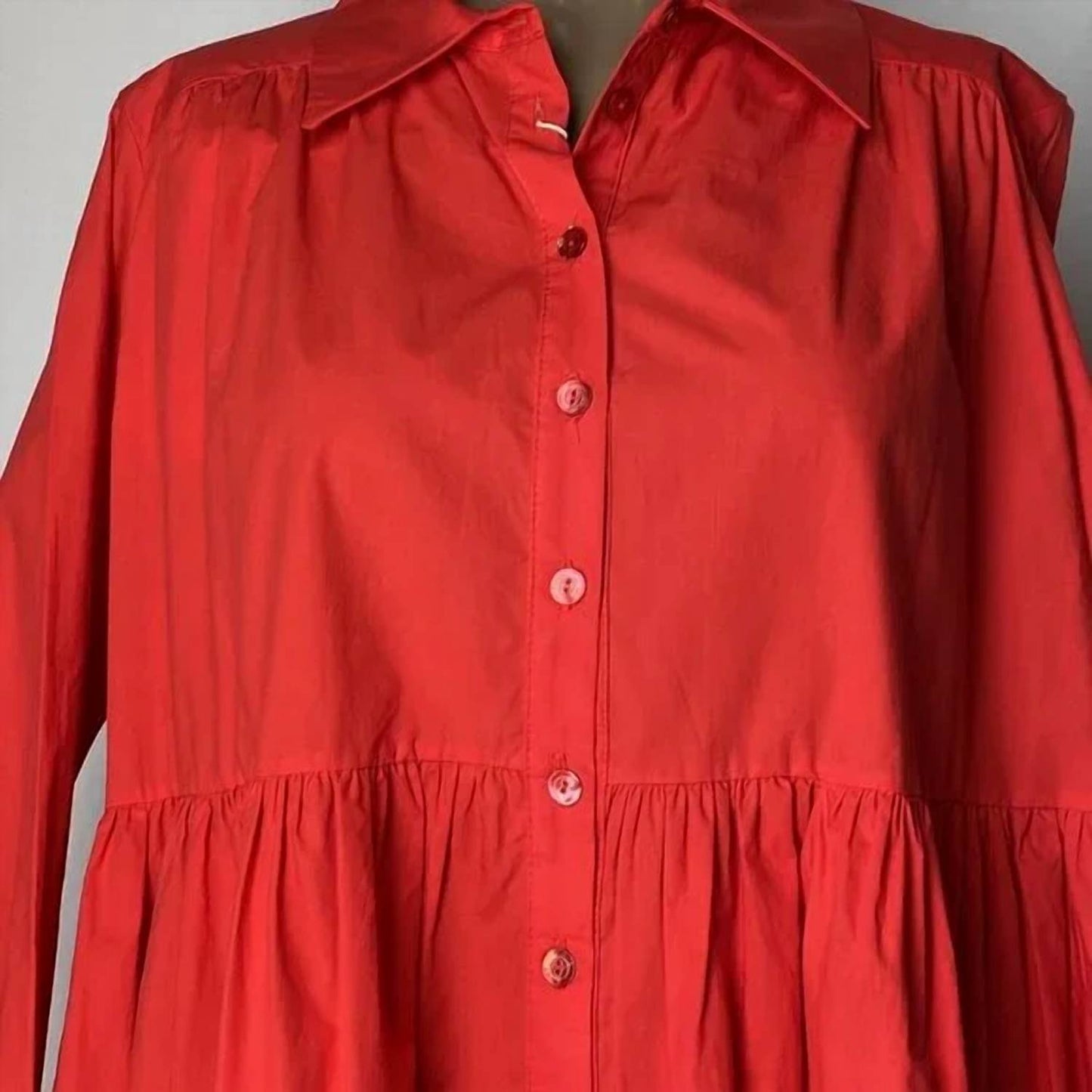 Women’s Tiered Ruffle Shirt Dress