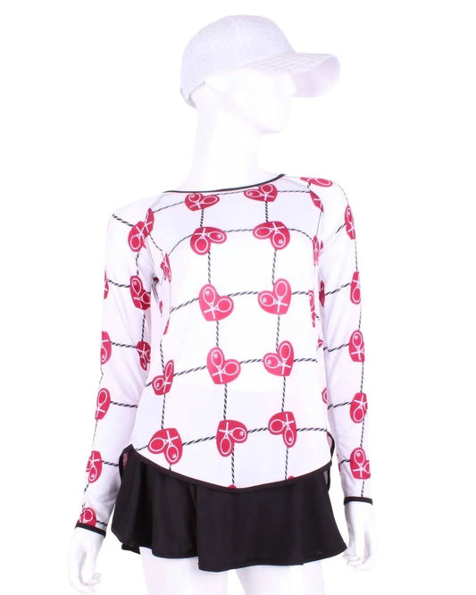 Women's Tie Back Long Sleeve Tennis Tee