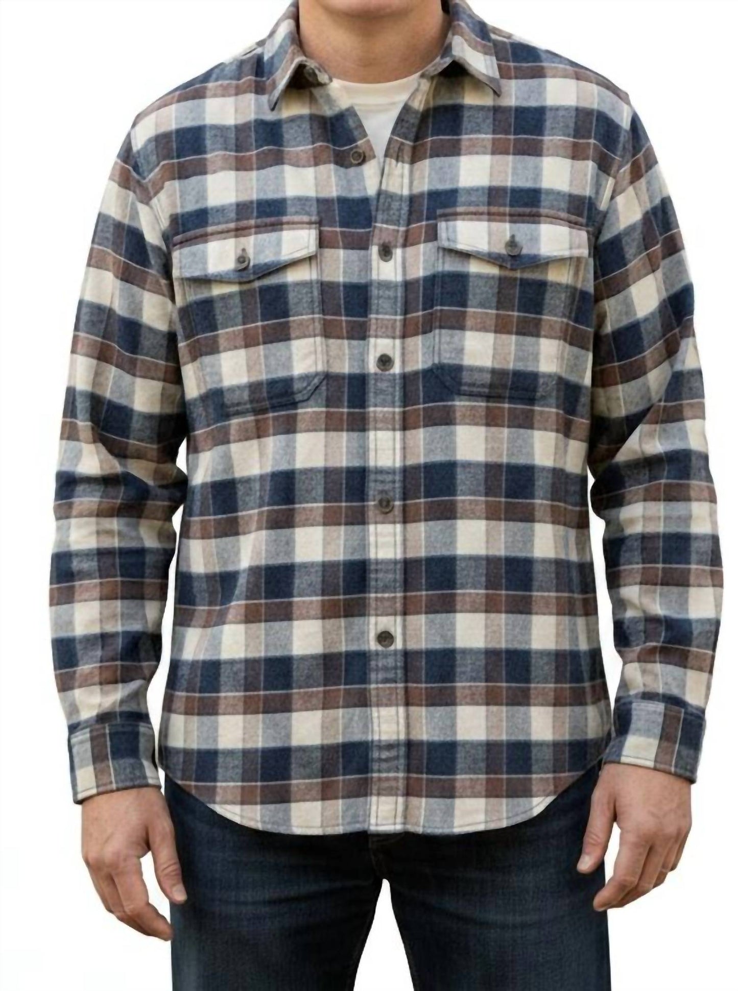 Hemplify Plaid Flannel Button Shirt