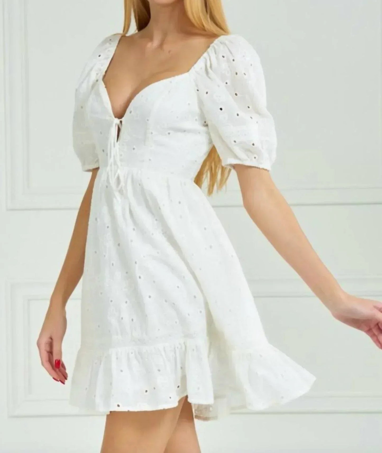 Minikleid mit Empire-Taille