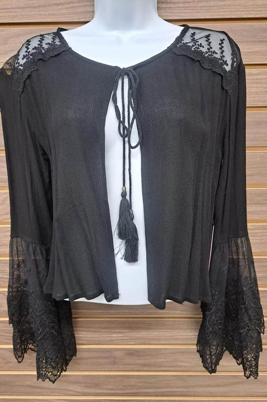 Women's Lace Tied Cardigan