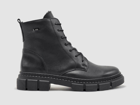 Women's Hebe Fur-lined Zip-up Leather Boots