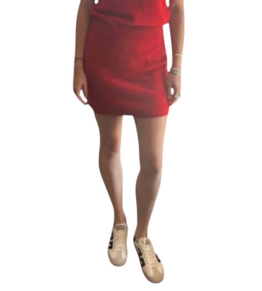 Brushed Cashmere Mini Skirt