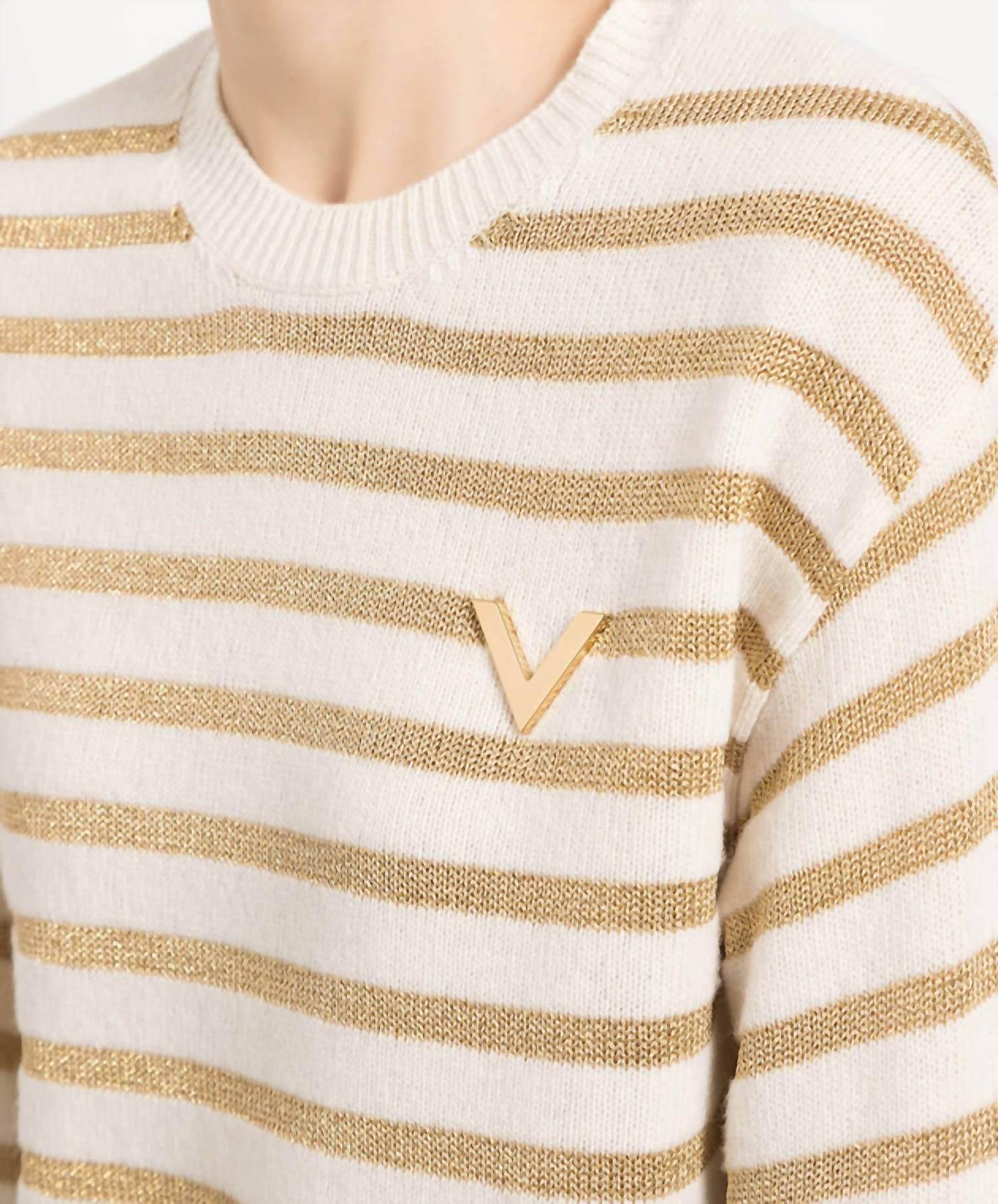 Gestreifter Pullover