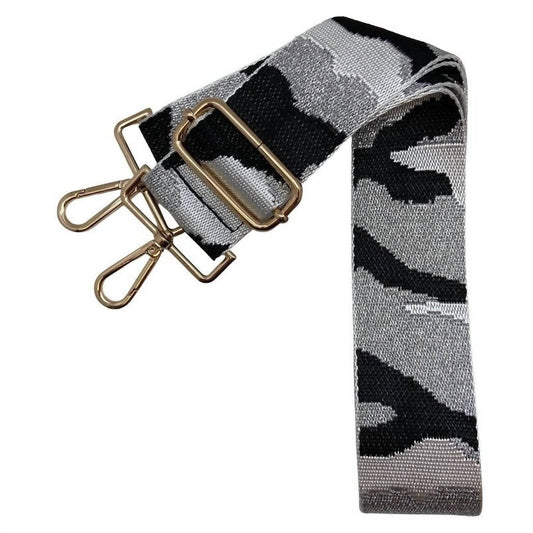 Women's Metallic Camo Adjustable Crossbody Bag Strap