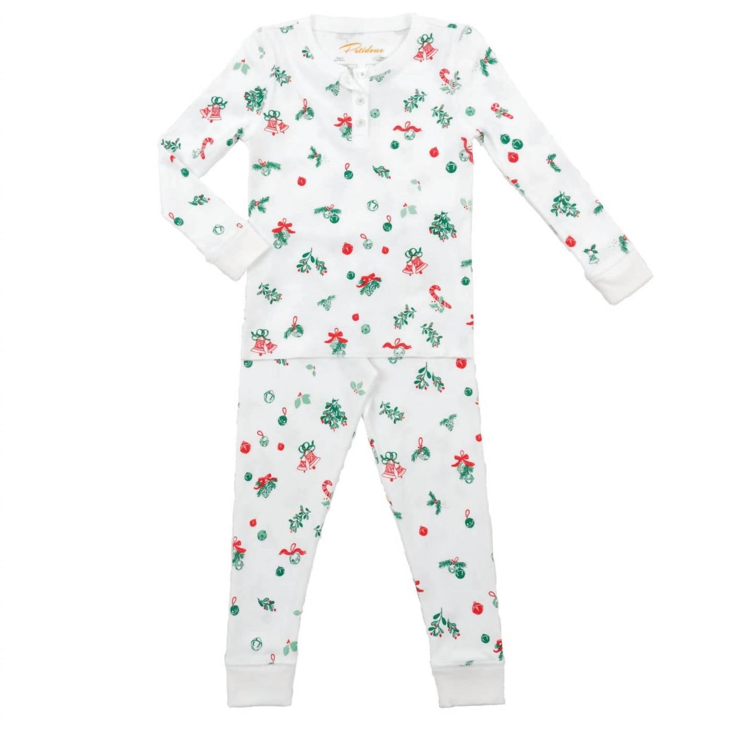 Kid's Jingle Bells Christmas Holiday Pajamas