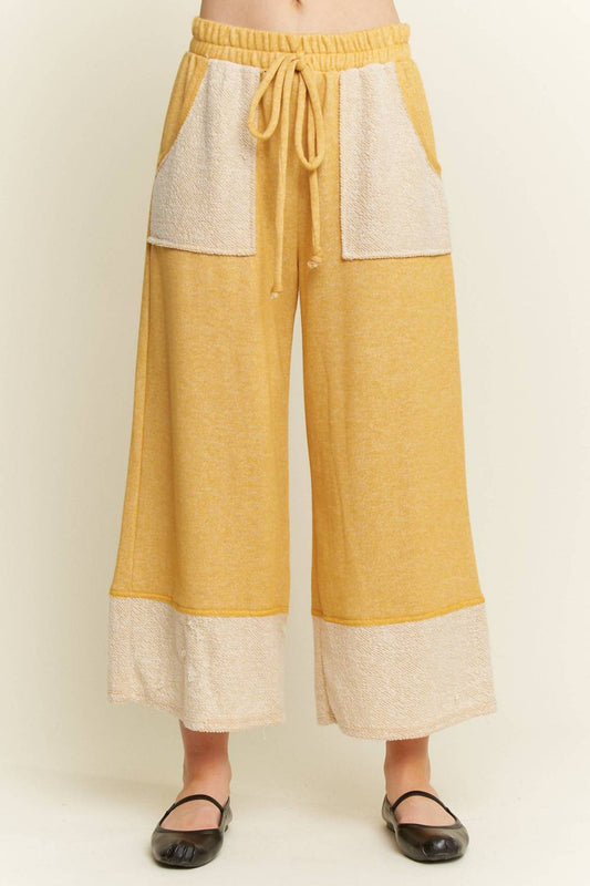 Weite Hose mit Gummibund und Washed-Effekt