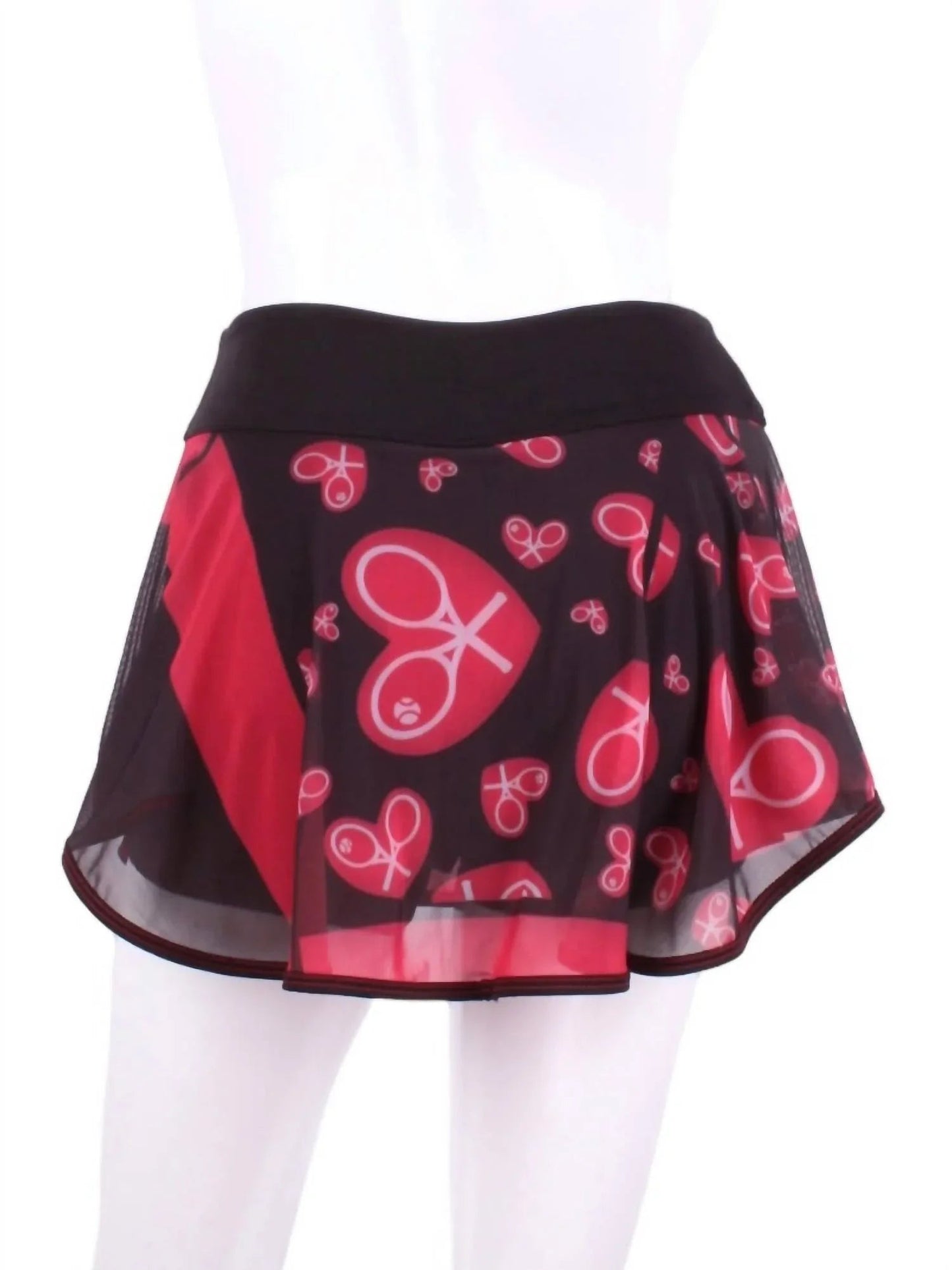 Damen Mesh O Tennisrock