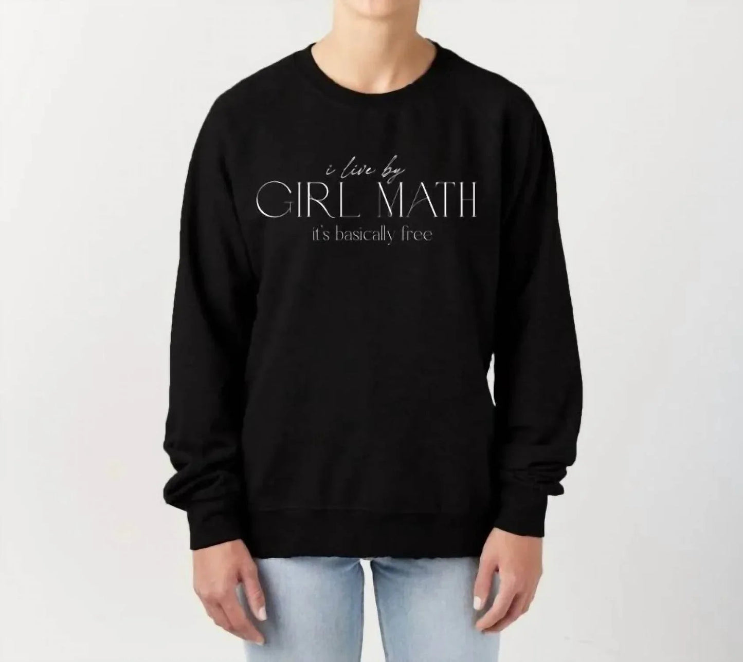 Girl Math Graphic Crewneck Sweatshirt