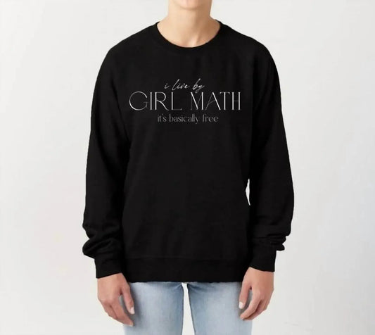 Mädchen-Mathe-Grafik-Rundhalspullover