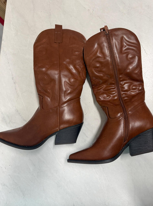 Women's Mid Calf Cowboy Boots