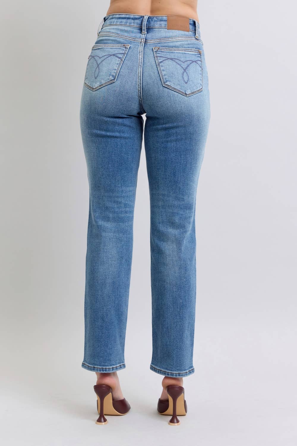 Shiloh - Vintage Wash Thermal Straight Jeans