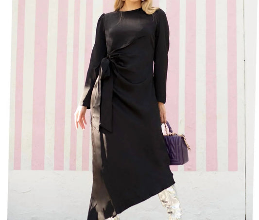 Tory asymmetrisches langes Kleid