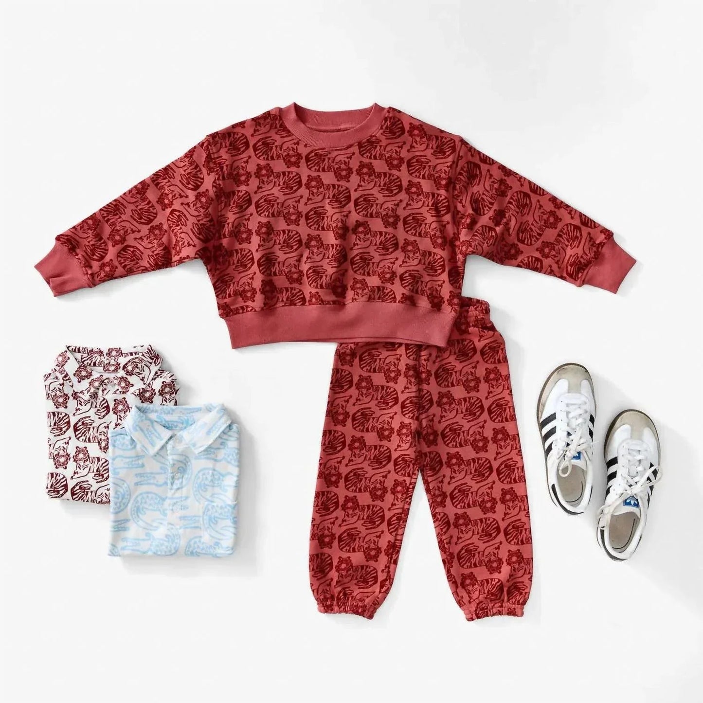 Sweatshirt aus Bio-Baumwolle mit Aufdruck für Jungen
