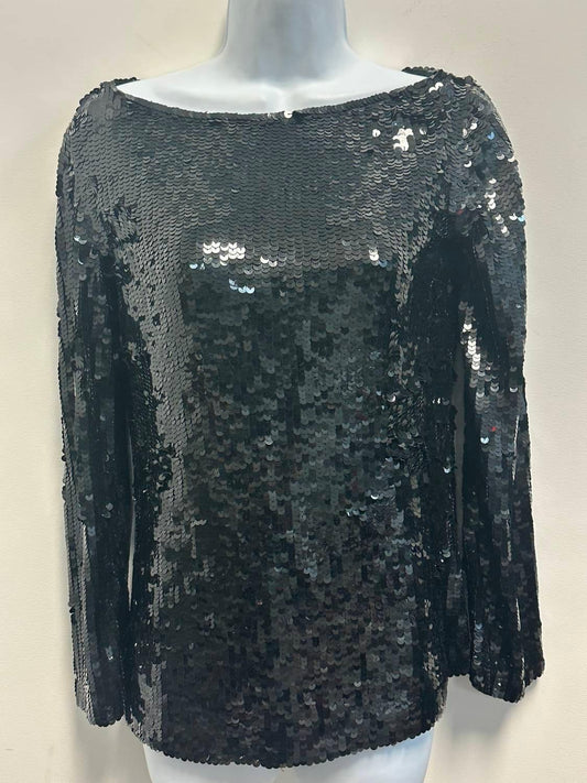 Women's Ricamo A Mano Sequin Long Sleeve Top