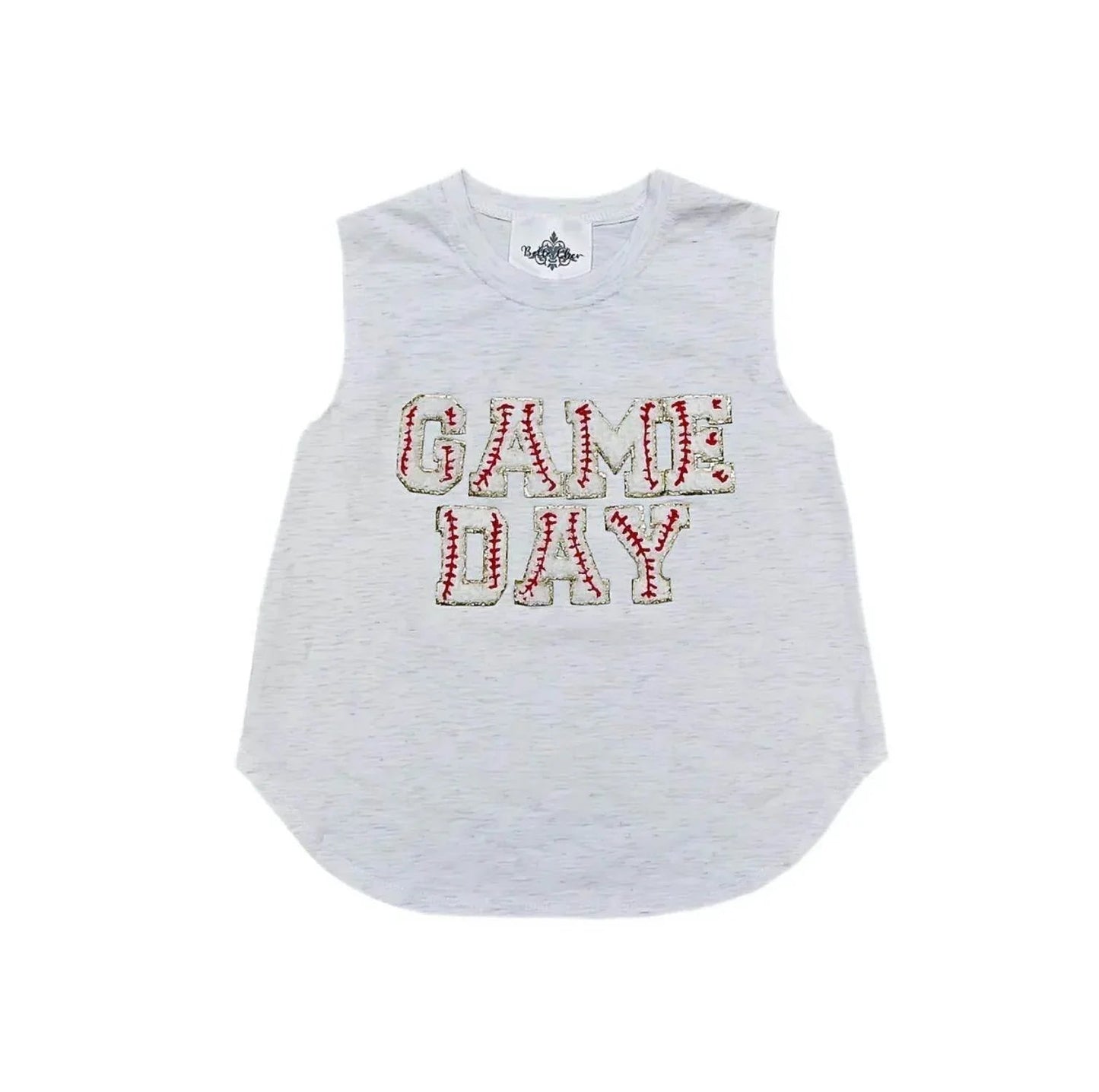 Kid's Game Day Sequined Chenille Tank Top